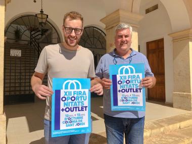 Miquel Rigo, regidor de Comerç; Miquel Àngel Garí, vocal de la Junta de Districte.