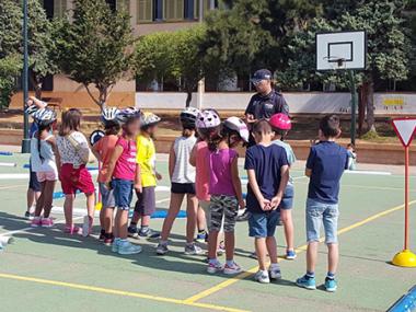 Jornada d'Educació Vial per a escolars a ses Salines	