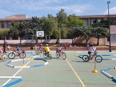 Jornada d'Educació Vial per a escolars a ses Salines	
