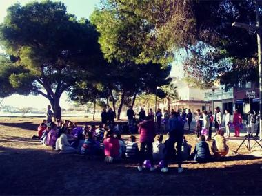 Els alumnes de ses Salines i la Colònia celebren el 25N	