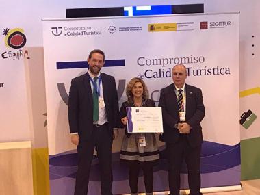Ses Salines rep el premi SICTED a la Qualitat Turística en el marc de la fira internacional de Turisme ‘Fitur 2019’