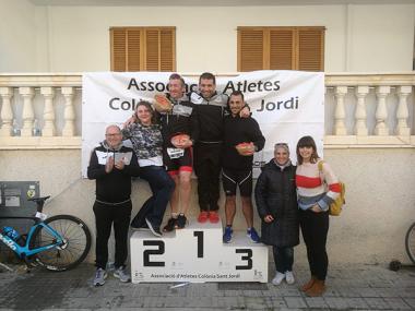 Fotos del III Duatló Sud Colònia de Sant Jordi celebrat avui amb la participació de 136 atletes