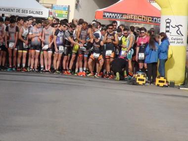 Fotos del III Duatló Sud Colònia de Sant Jordi celebrat avui amb la participació de 136 atletes