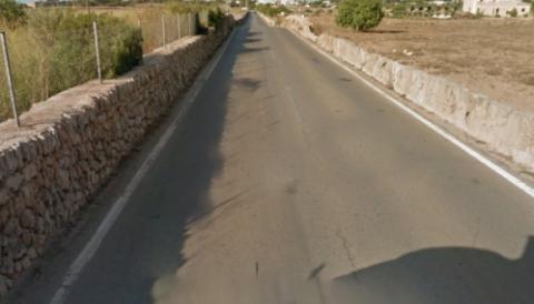 Visita de la consellera insular de Territori, Mercedes Garrido, per a informar de l'estat del projecte de la millora de la carretera ses Salines - Colònia de Sant Jordi