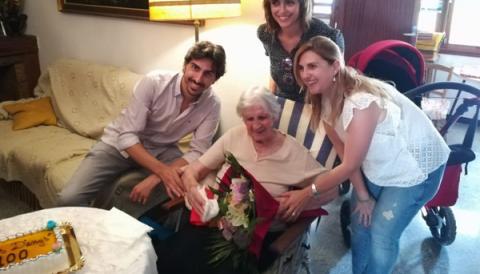 La colonièra Margalida Gibard celebra els 100 anys	